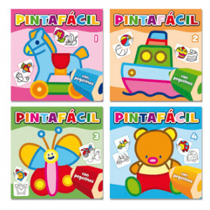 CUADERNOS PARA COLOREAR CON PEGATINAS PINTAFÁCIL