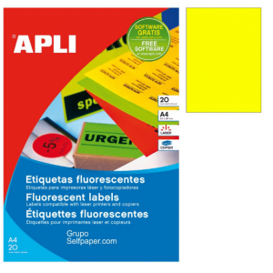 ETIQUETAS ADHESIVAS FLUORESCENTES