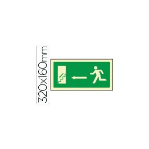 SALIDA EMERGENCIA IZQUIERDA ESCALERA BAJANDO