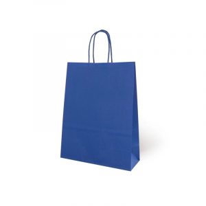 BOLSA PAPEL KRAFT AZUL