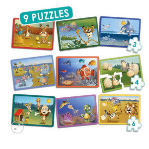 SET 9 PUZZLES ANIMALES