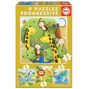 PUZZLES PROGRESIVOS ANIMALES SALVAJES