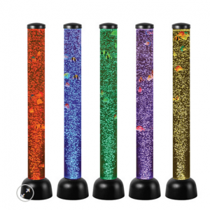 TUBO SENSORIAL CON BURBUJAS Y PECES